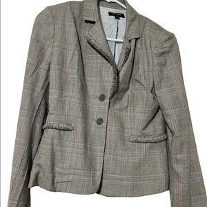 Tahiri Blazer 2p grey with blue lining